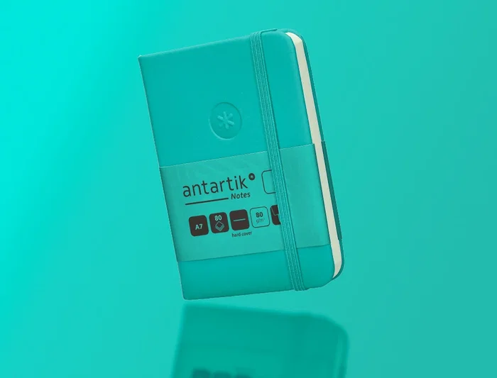 Antartik Antartik Notes Cuaderno Tapa Dura A7 Turquesa Hojas Lisas 80 Hojas 80 gr FSC
