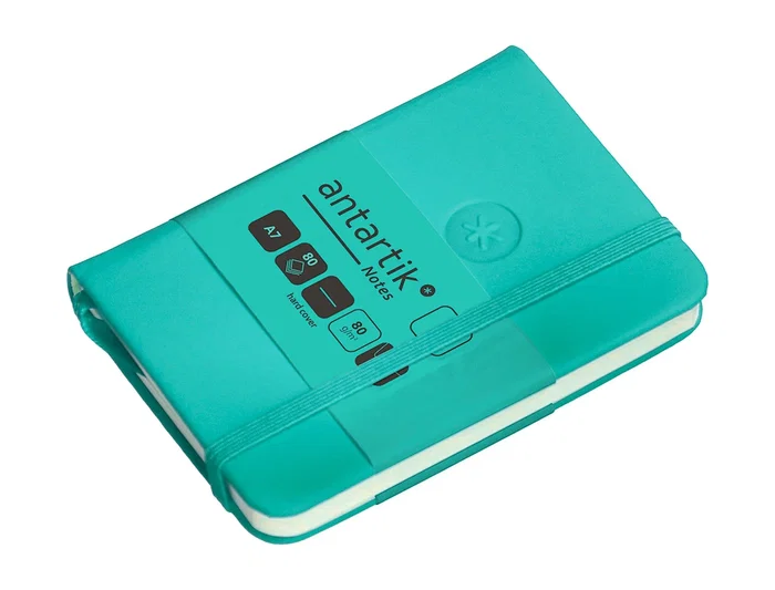 Antartik Antartik Notes Cuaderno Tapa Dura A7 Turquesa Hojas Lisas 80 Hojas 80 gr FSC