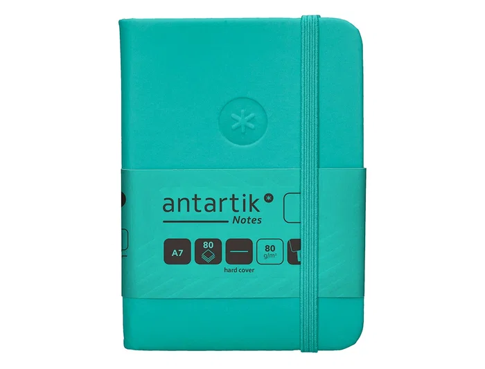 Antartik Antartik Notes Cuaderno Tapa Dura A7 Turquesa Hojas Lisas 80 Hojas 80 gr FSC
