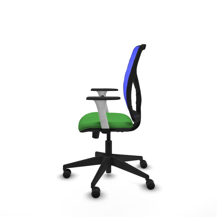 PIQUERAS Y CRESPO Silla de oficina Motilla con mecanismo Sincro, Verde y Azul