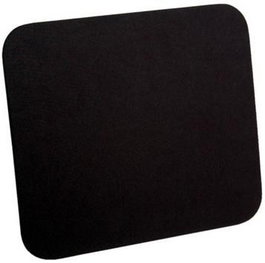 Roline Alfombrilla de Ratón, Paño, Negro, Óptima para Superficies Lisas, Compatible con Ratones Ópticos y Láser, Dimensiones 253x220x7mm