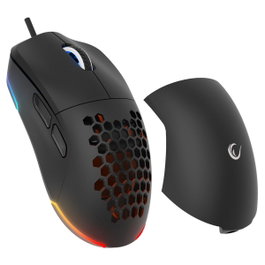 Rampage BLINK Ratón Gaming con Cable USB, 12800 DPI, RGB, Sensor Óptico, Negro
