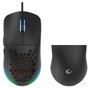 Rampage BLINK Ratón Gaming con Cable USB, 12800 DPI, RGB, Sensor Óptico, Negro