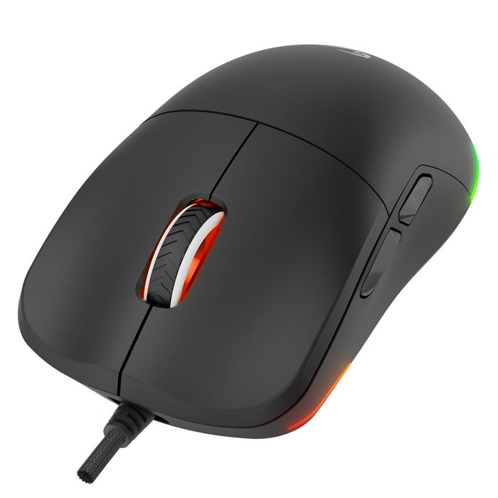 Rampage BLINK Ratón Gaming con Cable USB, 12800 DPI, RGB, Sensor Óptico, Negro