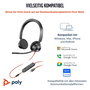 HP Poly Blackwire 3325 USB-C + Jack 3,5 mm + Adaptador USB-C/A Negro