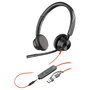 HP Poly Blackwire 3325 USB-C + Jack 3,5 mm + Adaptador USB-C/A Negro