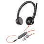 HP Poly Blackwire 3325 USB-C + Jack 3,5 mm + Adaptador USB-C/A Negro