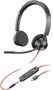 HP Blackwire 3325 Auriculares Estéreo USB-C, 3,5 mm y Adaptador USB-A/C, Negro