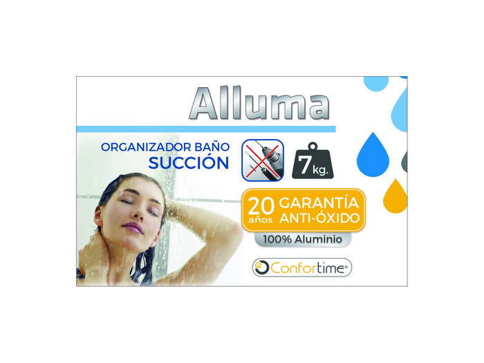 Confortime Organizador Baño Succion Alluma Conforti (6 Unidades)