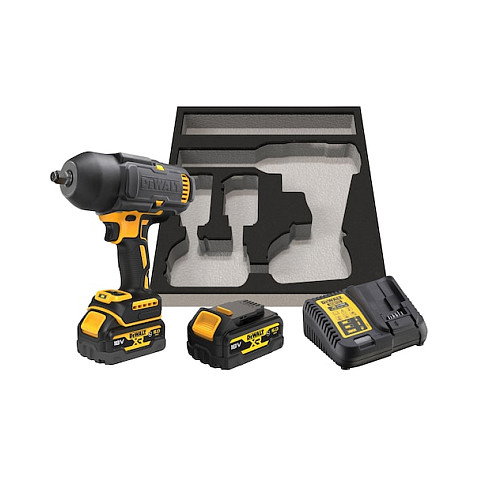 DeWalt DCF900P2G-QW Llave de Impacto Inalámbrica 1/2 pulg. (2x 5.0 Ah XR Battery + Cargador)