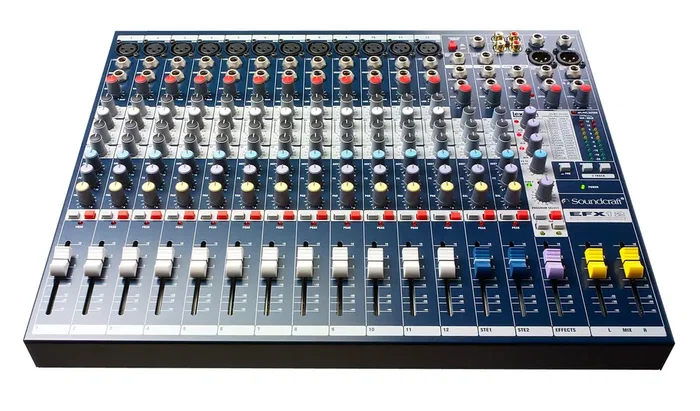 Soundcraft Efx12 Mesa de Mezclas Compacta con Procesador de Efectos Lexicon de 24 bits y 32 Ajustes, 8+2 Canales Soundcraft Efx12 Mesa de Mezclas Compacta con Procesador de Efectos Lexicon de 24 bits y 32 Ajustes, 8+2 Canales