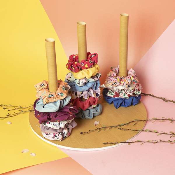 Cerdà Accesorios pelo coletero de tela 5 piezas Minnie 100% Poliéster