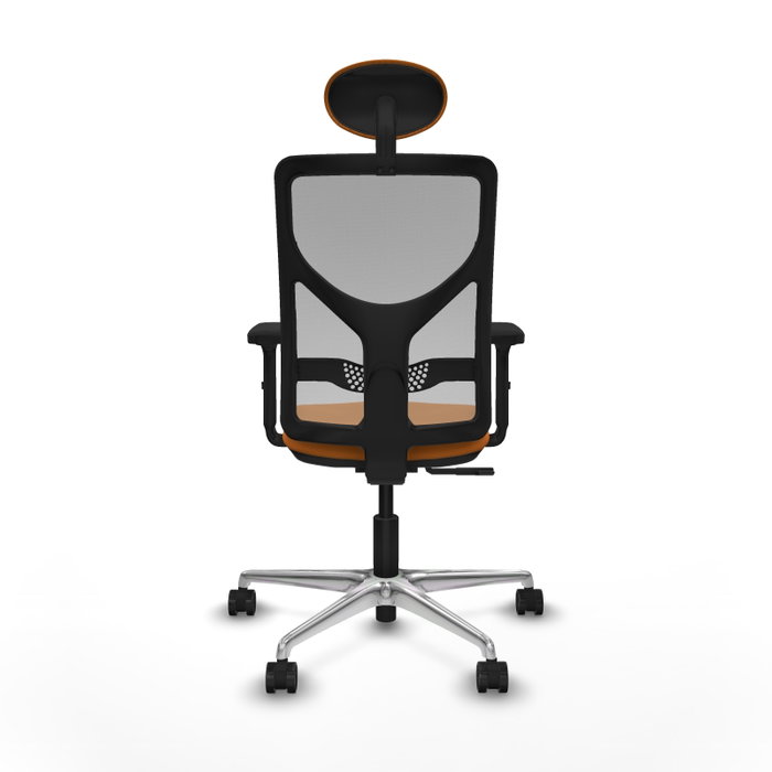 PIQUERAS Y CRESPO Silla de oficina Motilla Naranja y Gris con Mecanismo Sincro PIQUERAS Y CRESPO Silla de oficina Motilla Naranja y Gris con Mecanismo Sincro