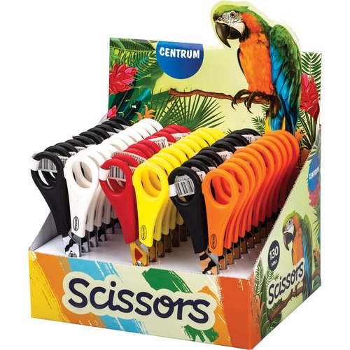 Tijeras Escolares Centrum Zoo 13 Cm. Surtidas Expositor De 30