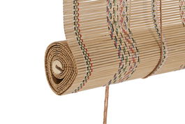 DKD Home Decor Estor Enrollable Bambú y Poliéster Multicolor 175 x 60 cm