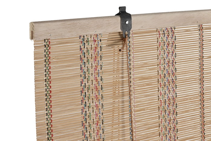 DKD Home Decor Estor Enrollable de Bambú Multicolor 60x175 cm