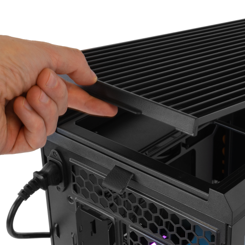 NOX Hummer Anvil Semitorre ATX Cristal Curvo ARGB 5 Ventiladores Negro