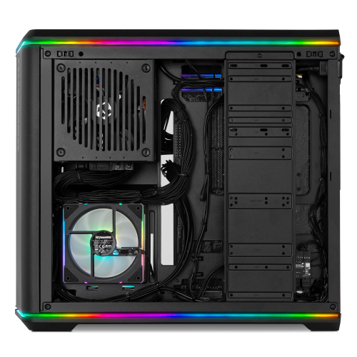 NOX Hummer Anvil Semitorre ATX Cristal Curvo ARGB 5 Ventiladores Negro