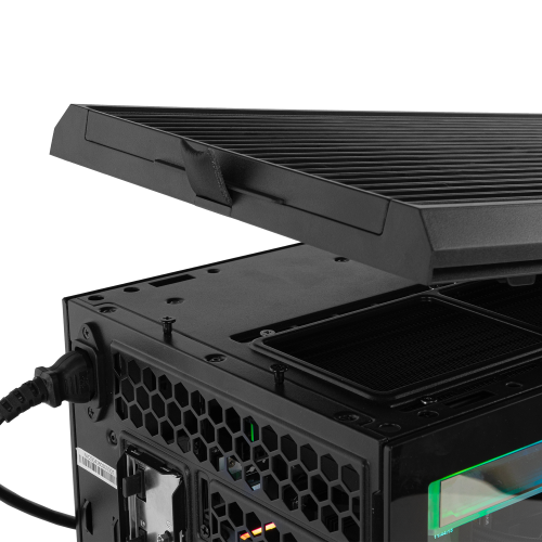 NOX Hummer Anvil Semitorre ATX Cristal Curvo ARGB 5 Ventiladores Negro