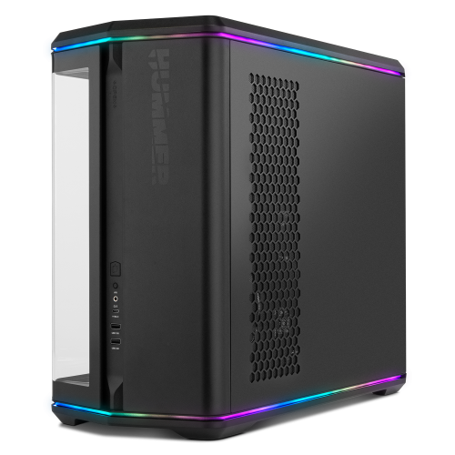 NOX Hummer Anvil Semitorre ATX Cristal Curvo ARGB 5 Ventiladores Negro