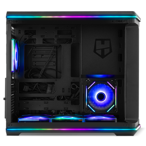 NOX Hummer Anvil Semitorre ATX Cristal Curvo ARGB 5 Ventiladores Negro