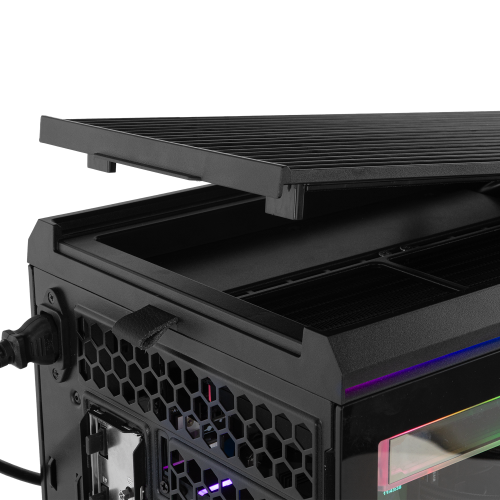 NOX Hummer Anvil Semitorre ATX Cristal Curvo ARGB 5 Ventiladores Negro