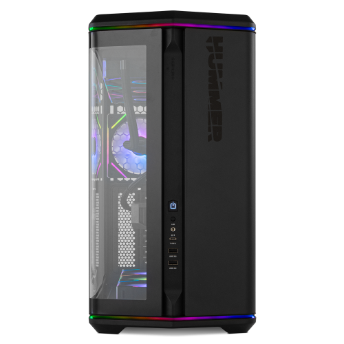 NOX Hummer Anvil Semitorre ATX Cristal Curvo ARGB 5 Ventiladores Negro