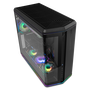 NOX Hummer Anvil Semitorre ATX Cristal Curvo ARGB 5 Ventiladores Negro
