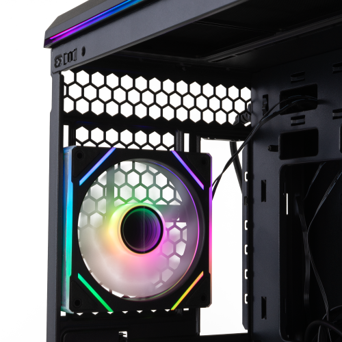 NOX Hummer Anvil Semitorre ATX Cristal Curvo ARGB 5 Ventiladores Negro