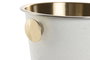 DKD Home Decor Champanera Inox 24x24x22 Blanco y Dorado