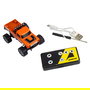 AMEWI RC Monstertruck Die-Cast 1:64 22705 RTR Naranja, con Motor Eléctrico y Luces, Radio Control 2.4 GHz para Niños de 6+ Años