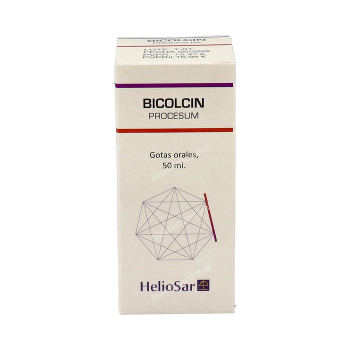 HELIOSAR Bicolcin Procesum - Suplemento con Zinc, Artemisa, Cardo Mariano y Vitamina C - 50 ml HELIOSAR Bicolcin Procesum - Suplemento con Zinc, Artemisa, Cardo Mariano y Vitamina C - 50 ml