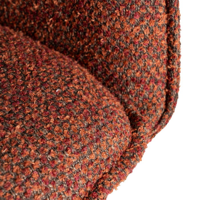 Silla Rojo Tejido-Metal Salón 58,50 X 60 X 86,50 cm (Set de 2)