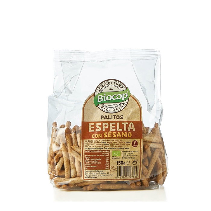 BIOCOP Palitos de Espelta con Sésamo 150gr. BIO BIOCOP Palitos de Espelta con Sésamo 150gr. BIO