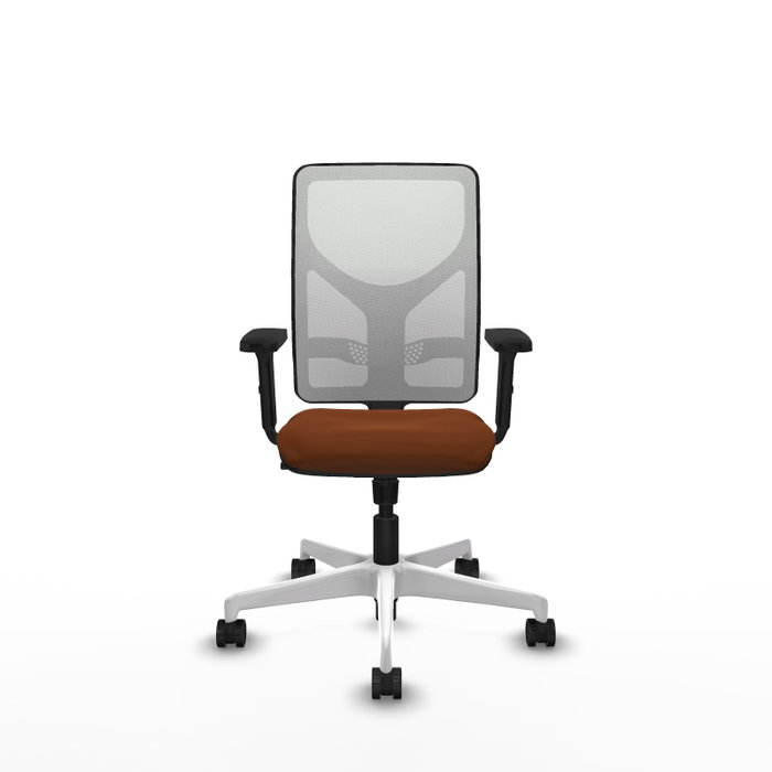PIQUERAS Y CRESPO Silla de oficina Motilla con mecanismo Sincro, Marrón y Blanco PIQUERAS Y CRESPO Silla de oficina Motilla con mecanismo Sincro, Marrón y Blanco