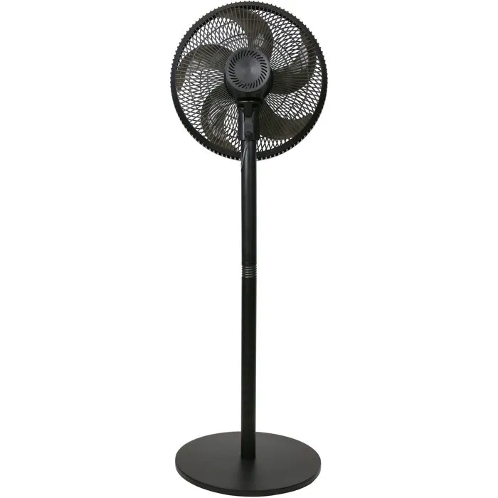 Oceanic Ventilador de Pedestal 45W 2 en 1 Negro - 40 cm, 3 Velocidades, Altura Ajustable 69-120 cm, Control Remoto OCEAVPP45B