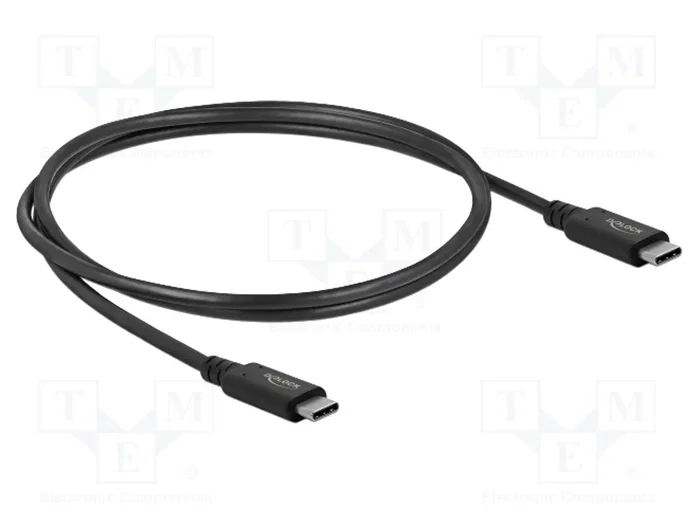 DeLOCK Cable USB4 Coaxial 40 Gbps USB-C a USB-C 0,8 m DeLOCK Cable USB4 Coaxial 40 Gbps USB-C a USB-C 0,8 m