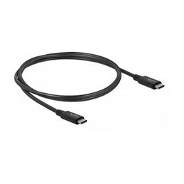 DeLOCK Cable USB4™ 40 Gbps coaxial 0,8 m USB-C a USB-C Negro
