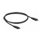 DeLOCK Cable USB4™ 40 Gbps coaxial 0,8 m USB-C a USB-C Negro
