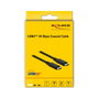 DeLOCK Cable USB4™ 40 Gbps coaxial 0,8 m USB-C a USB-C Negro