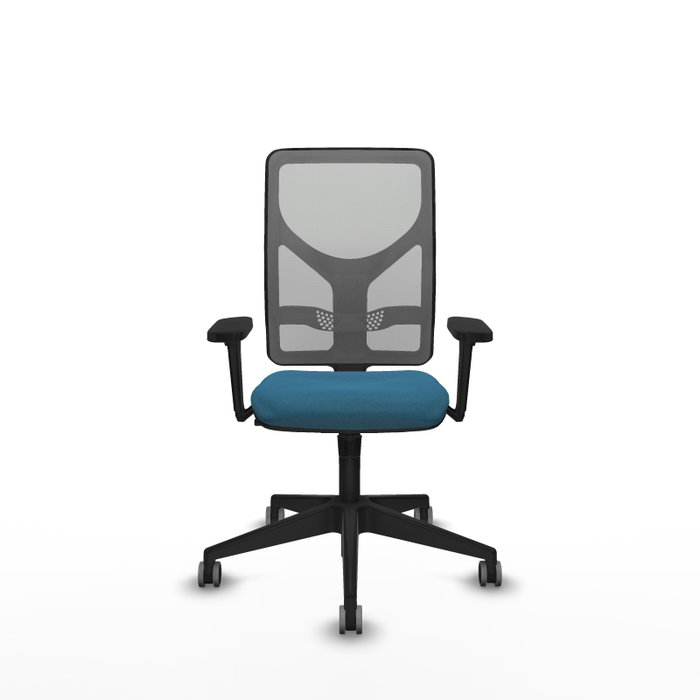 PIQUERAS Y CRESPO Silla de oficina Motilla con mecanismo Sincro, Verde petróleo y Gris PIQUERAS Y CRESPO Silla de oficina Motilla con mecanismo Sincro, Verde petróleo y Gris