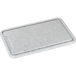 Zassenhaus Tabla de cortar de plástico gris claro 36x23x1,5cm