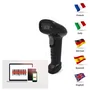 Globbaltec Escáner de códigos de barras 1D Fast Speed 1500 dpi USB con soporte