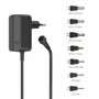 Hama Fuente de Alimentación Universal Conmutable Ajustable 600mA 7.2W Max 12V con 7 Adaptadores