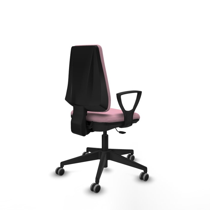 PIQUERAS Y CRESPO Silla de oficina Elche Rosa con Brazos Fijos PIQUERAS Y CRESPO Silla de oficina Elche Rosa con Brazos Fijos