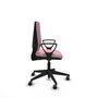 PIQUERAS Y CRESPO Silla de oficina Elche Rosa con Brazos Fijos