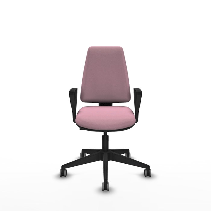PIQUERAS Y CRESPO Silla de oficina Elche Rosa con Brazos Fijos PIQUERAS Y CRESPO Silla de oficina Elche Rosa con Brazos Fijos