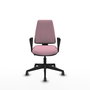 PIQUERAS Y CRESPO Silla de oficina Elche Rosa con Brazos Fijos