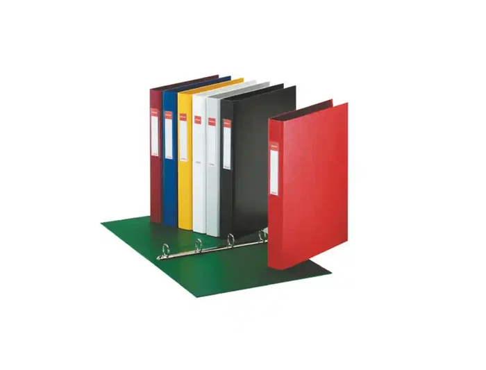 Esselte Carpeta 4 Anillas 25 mm DIN A4 Plástico Forrado Color Negro