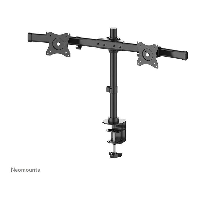 Neomounts FPMA-DCB100DBLACK Brazo de Monitor Dual para 2 Pantallas de 10-27 pulgadas, Negro